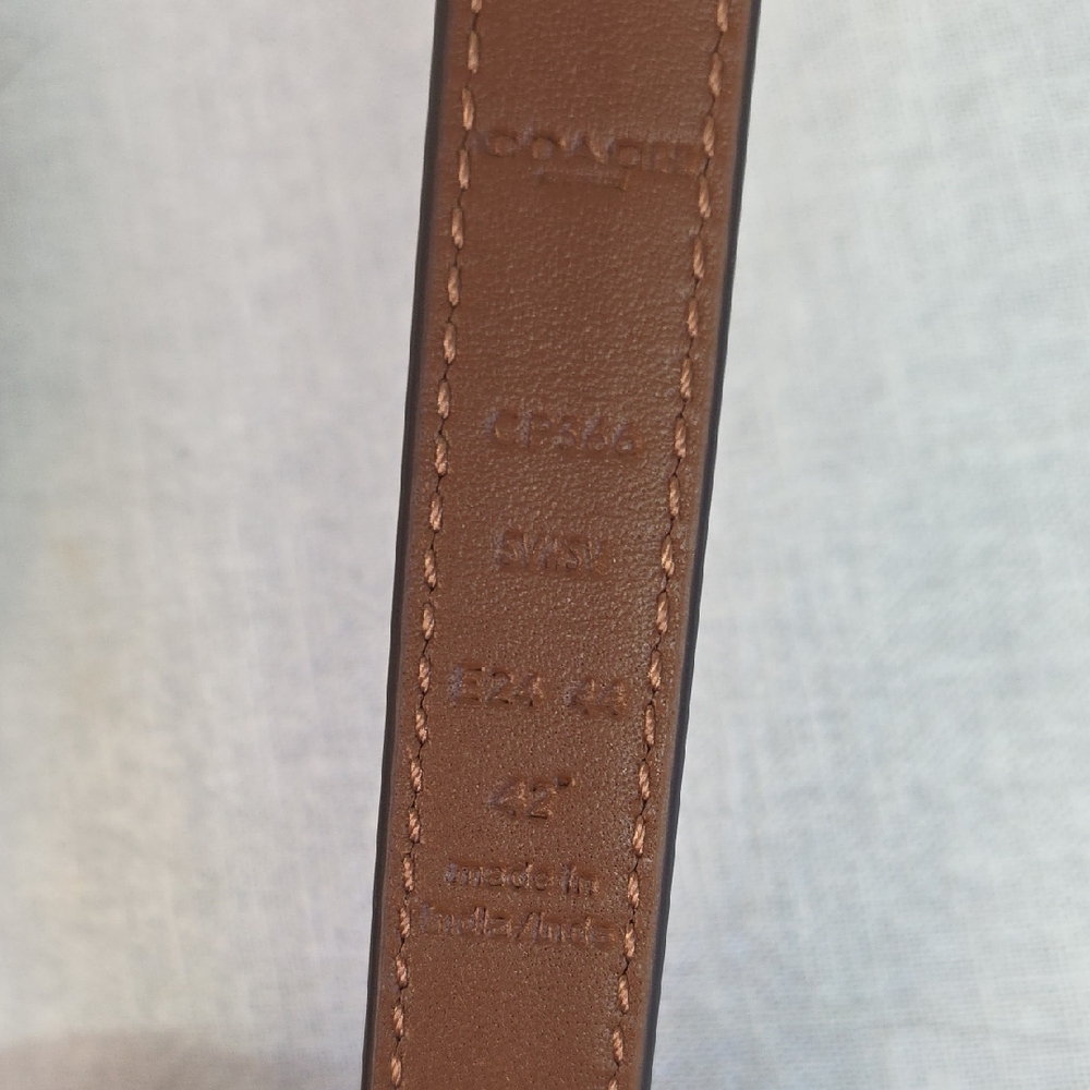 Coach Eliza Leather Belt NWT - Picture 5 of 9